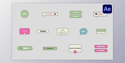 Gadget Interface Icons And Buttons for After Effects (Videohive 53577819) - AE Project