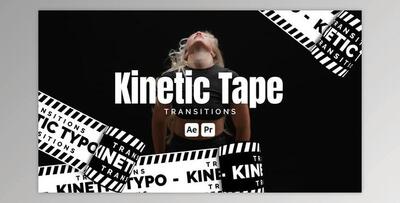 Kinetic Tape Transitions (Videohive 50886403) - AE Project