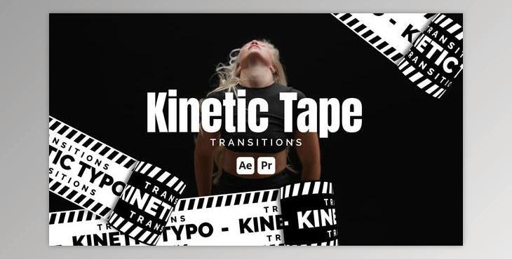 Kinetic Tape Transitions (Videohive 50886403) - AE Project