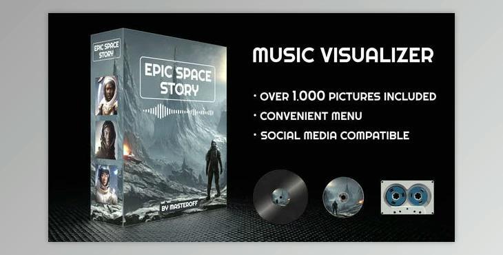 Epic Space Story Music Visualizer (Videohive 42842348) - AE Project