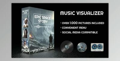 Epic Space Story Music Visualizer (Videohive 42842348) - AE Project
