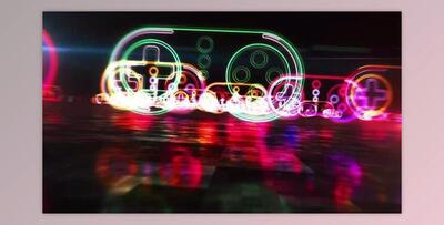 Esport game pad symbol abstract hyperspace animation (Videohive 29954507)