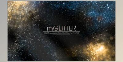 MotionVFX – MGlitter (50 Glamorous 4K Glitter Dust Files For Any NLE)