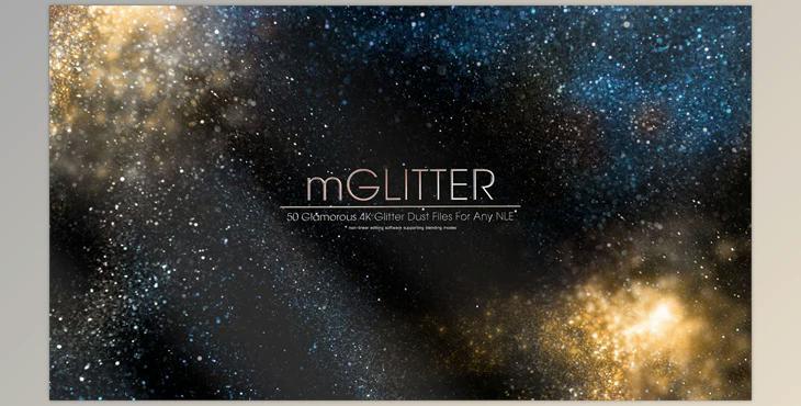 MotionVFX – MGlitter (50 Glamorous 4K Glitter Dust Files For Any NLE)