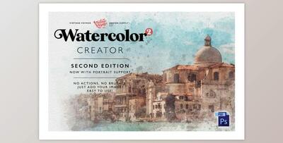 Watercolor Creator • Second Edition (PSD, GRD)