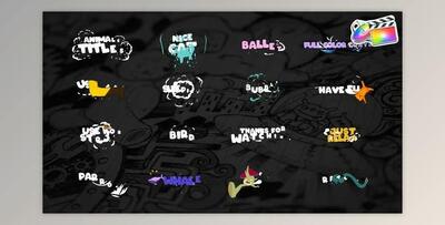 Cartoon Animals Titles for FCPX (Videohive 38661881)