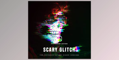 Scary Glitch Photoshop Action Graphicriver - 35771439