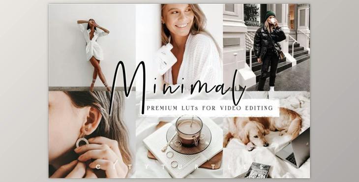 Clean Minimal LUTs for Video Editing CreativeMarket-5917244 (Cube)