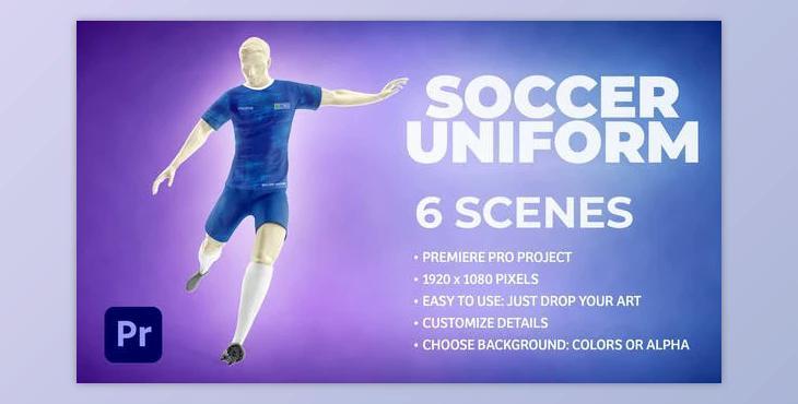 Soccer Uniform Mockup Template - Animated Mockup PREMIERE (Videohive 34549596) - PR Project