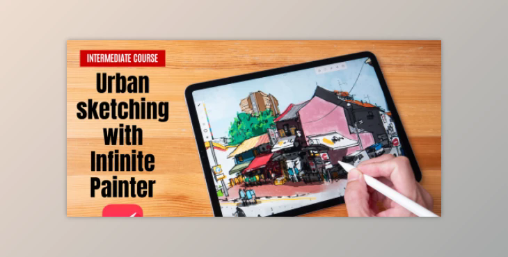 Urban sketching with Infinite Painter