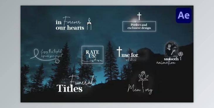 Funeral Titles for After Effects (Videohive 50446687) - AE Project