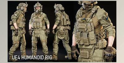 Unreal Engine - Modular Soldier Pack Vol. 1 (Engine version 4.26 -4.27, 5.0 -5.3)