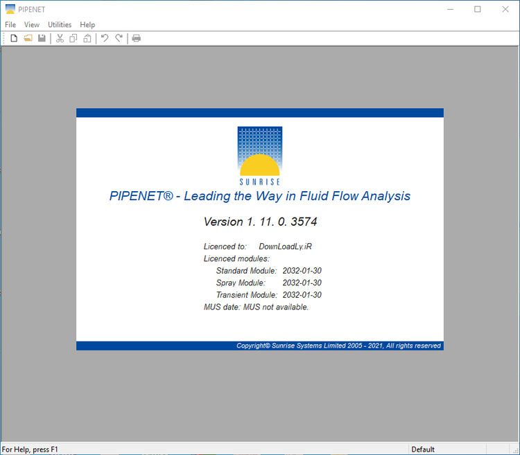 Sunrise PIPENET VISION 1.11.0