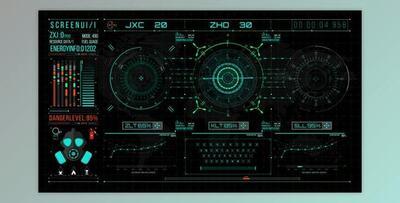 HUD700 UI Screen Gadget (Videohive 45357579) - AE Project