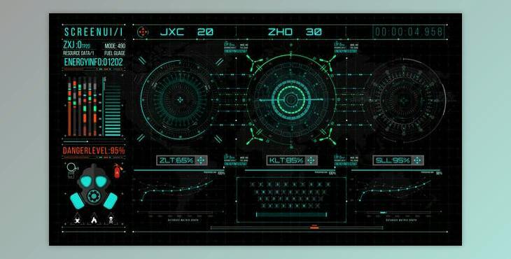 HUD700 UI Screen Gadget (Videohive 45357579) - AE Project