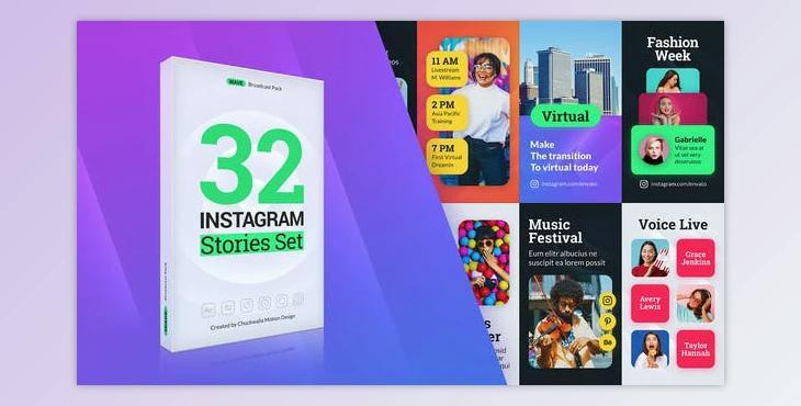 Wave Instagram Stories (Videohive 50238986) - AE Project