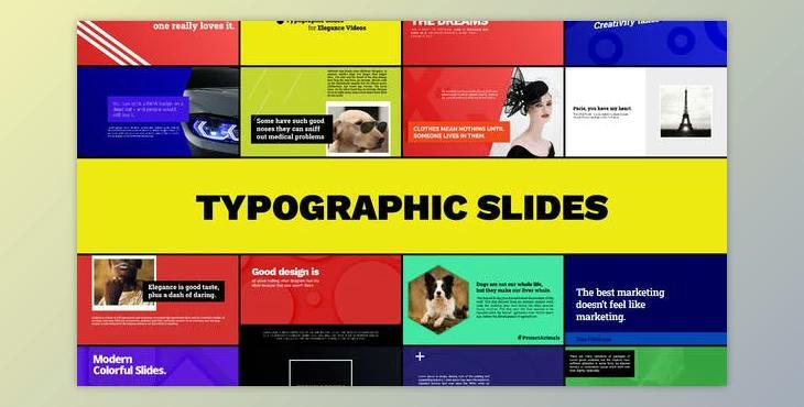 Typographic Slides (Videohive 32453179) - AE Project