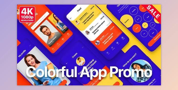 Colorful App Promo (Videohive 26582196) - AE Project