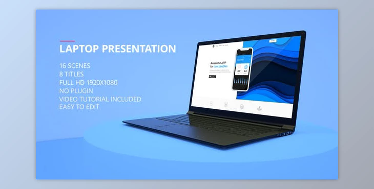 Laptop Presentation (Videohive 23151845) - AE Project