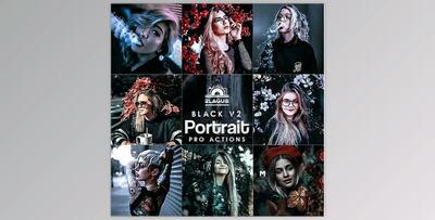 Black Portrait V2 Photoshop Actions GraphicRiver-27735528