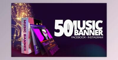 50 Music Banners (Videohive 30144271) - AE Project