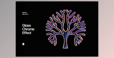 Glass Chrome Text & Logo Effect - 92031860