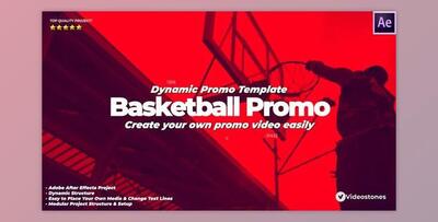 Percussion Basketball Team Promo Game Opener (Videohive 36545303) - AE Project