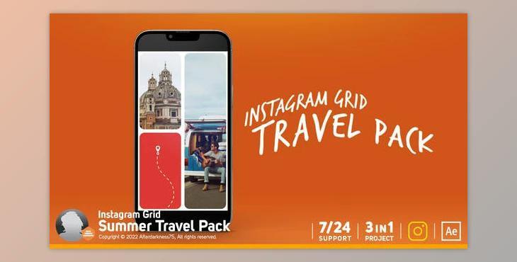 Instagram Travel Grid Pack (Videohive 37262414) - AE Project