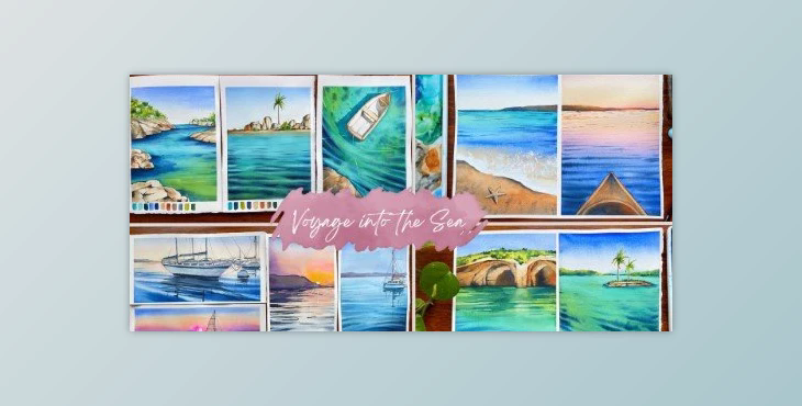 Voyage into the Sea – A 15 Day Watercolor Series