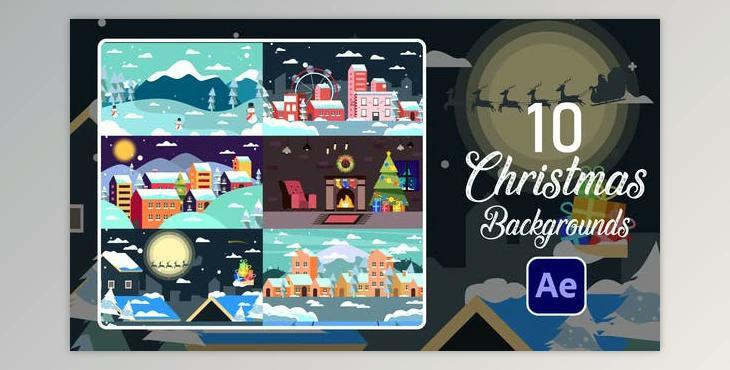 Christmas Backgrounds - After Effects (Videohive 29504052) - AE Project
