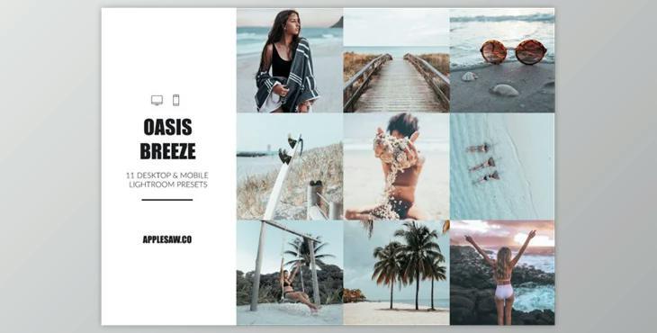 Oasis Breeze Lightroom Presets 3865859 (Mob, Desk)