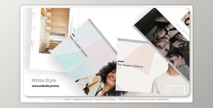 White Style WWW Website Promo (Videohive 35656896) - AE Project