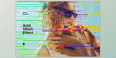Acid Glitch Photo Effect - 278460895