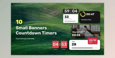 Small Banners Countdown Timers (Videohive 37295278) - AE Project
