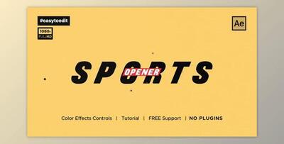 Sport Slideshow Opener (Videohive 34324926) - AE Project