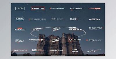 Minimal Animated Titles (Videohive 24398158) - AE Project