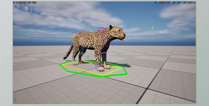 Unreal engine - Indian Leopard Control Rig v5.3