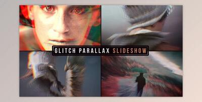 Glitch Parallax Slideshow (Videohive 19638658) - AE Project