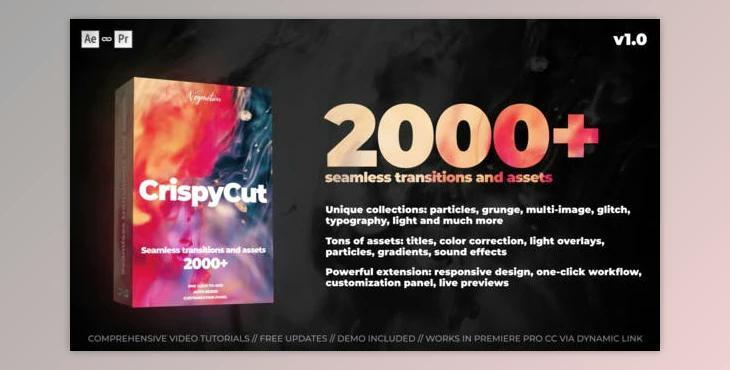 Transitions (Videohive 26829624) - AE Project For cinematic, glitch, grunge, presets