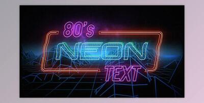 Retro Neon Titles (Videohive 23198662)
