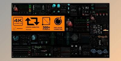 Medical Pack 18 Screens (300+ elements) (Videohive 31030245) - AE Project