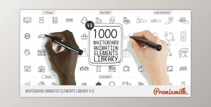 Whiteboard Animated Elements Library (Videohive 13745607) - AE Project