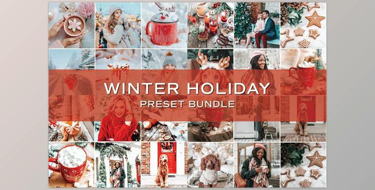 20 Holiday Lightroom Preset Bundle CreativeMarket-5701823 (DNG , XMP)
