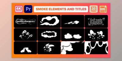 Smoke Pack And Titles - Premiere Pro MOGRT (Videohive 32736774)