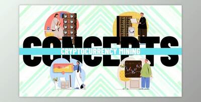 Cryptocurrency mining – Scene Situation (Videohive 34402072) - AE Project