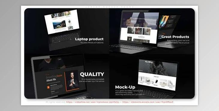 Laptop Mockup Promo (Videohive 35002528) - AE Project