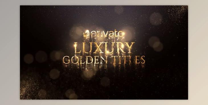 Luxury Golden Titles (Videohive 21834365) - AE Project
