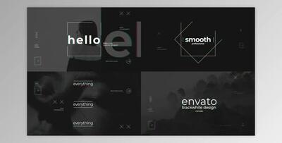 Black White Intro Design (Videohive 36684335) - AE Project