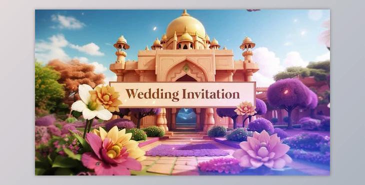 Indian 3D Character Design Wedding Invitation Slideshow (Videohive 49921012) - AE Project