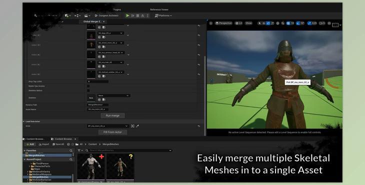 Unreal engine - Skeletal Mesh Merger V1.1 v5.1